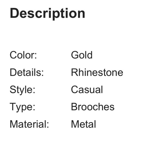 Rhinestone Gold Owl Wisdom Brooch Pin - Picture 4 of 5